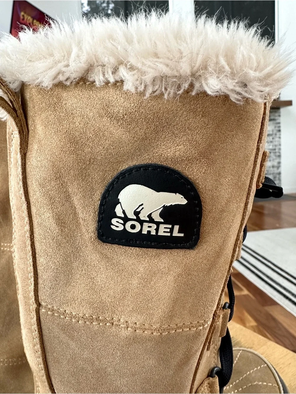 Sorel Joan of Arctic Tan Suede Leather Boots